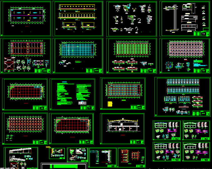 枣阳二层全钢结构超市图纸