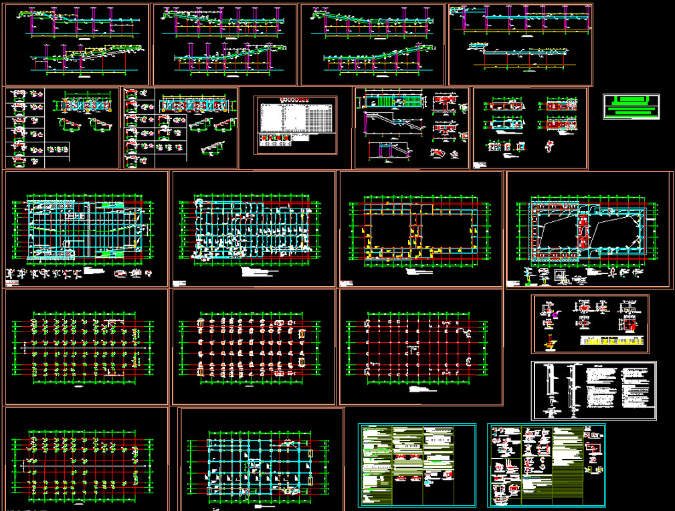 枣阳钢结构报告厅图纸