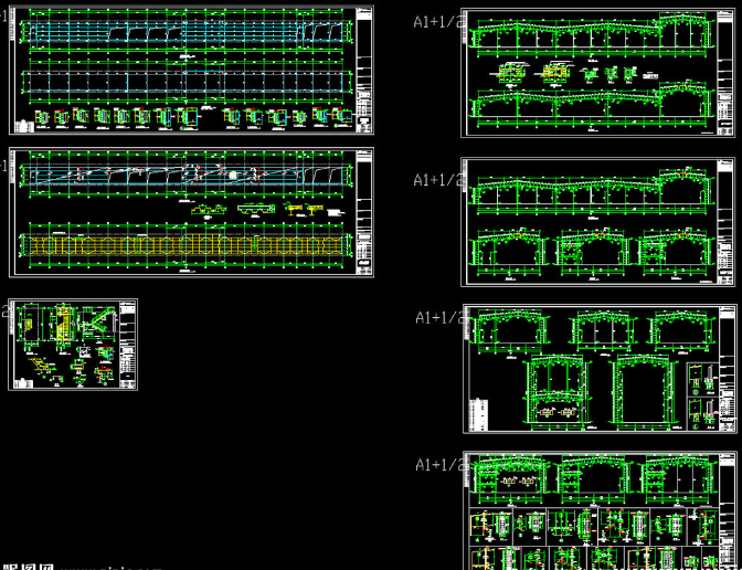 枣阳钢结构厂房图纸