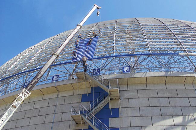 枣阳发电厂球形网架