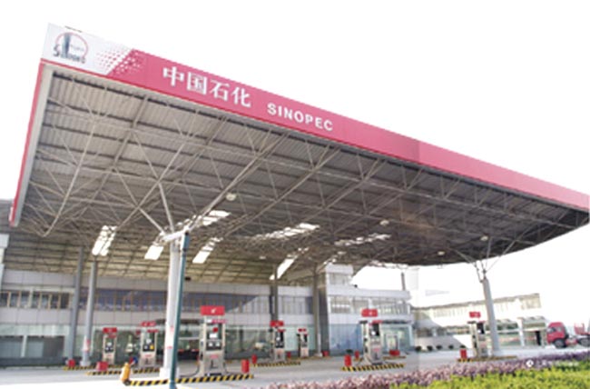 枣阳中石化加油站网架